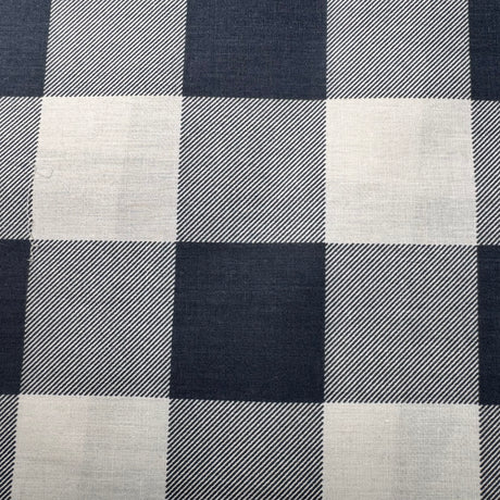 Cotton-Blend Woven Fabric, Medium/Large Color-Block Check(3 Colors) - By the Yard