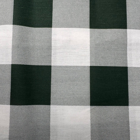 Cotton-Blend Woven Fabric, Medium/Large Color-Block Check(3 Colors) - By the Yard