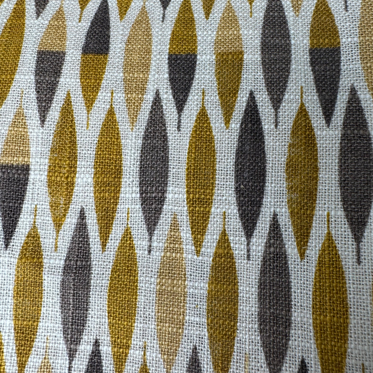 Upholstery Fabric, Retro Leaf Geometric, Teardrop Weave(4 Styles) - By the Yard