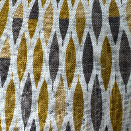 Retro Leaf Geometric Upholstery Fabric, Teardrop Weave(4 Styles) - By the Yard