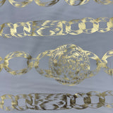 Poly-Blend Fabric, Chain Link & Medallion(4 Colors) - By the Yard