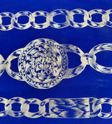 Poly-Blend Fabric, Chain Link & Medallion(4 Colors) - By the Yard