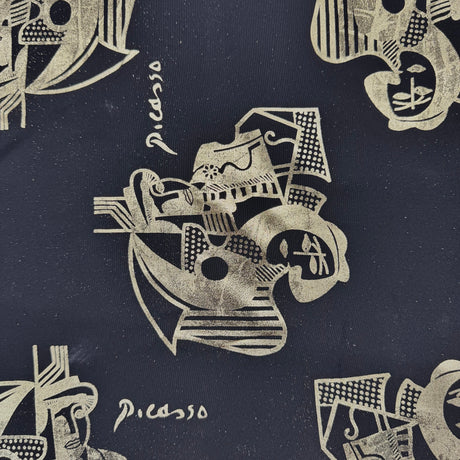 Poly-Blend Fabric, Abstract Portrait, Cubist-Inspired(2 Colors) - By the Yard