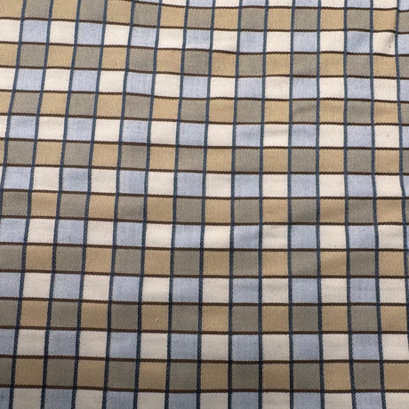 Cotton-Blend Woven Fabric, Small Color-Block Check(4 Colors) - By the Yard