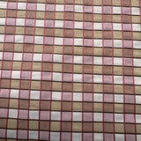 Cotton-Blend Fabric, Small Color-Block Check(4 Colors) - By the Yard