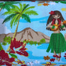 Cotton-Blend Fabric, Hawaiian Girls Scene(2 Types) - By the Yard