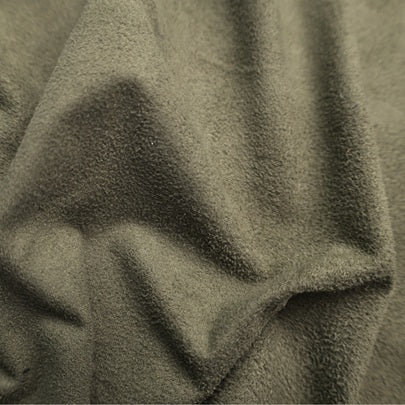 Suede Fabric – Lightweight, Soft Touch, Olive Green(#SFL03) - By the Yard