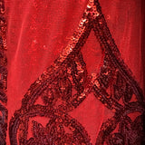 Sequin Mesh Fabric, Glamorous Sequined with A Formalwear Aesthetic(12 Styles) - By the Yard
