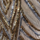 Sequin Mesh Fabric, Glamorous Sequined with A Formalwear Aesthetic(14 Styles) - By the Yard