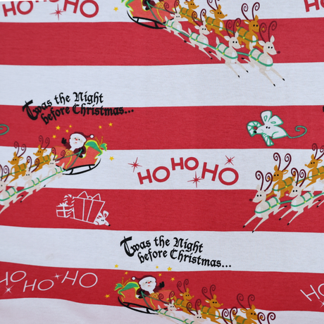 Christmas Cotton Jersey Fabric(3 Types) By the Yard