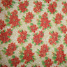 Christmas Print Fabric(3 Types) – Cotton Blend, Festive Holiday Design By the Yard