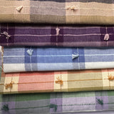 Traditional Cottage Upholstery Fabric, Large-Scale Plaid, Tufted (5 Colorways) - By the Yard