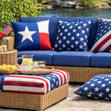 Outdoor Upholstery Fabric, American Patriotic Motif(3 Styles)- By the Yard
