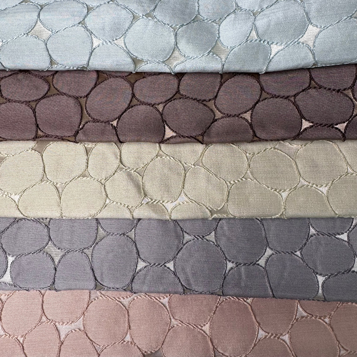 Upholstery Fabric, Woven Jacquard, Geometric Dot Mosaic Pattern (5 Styles) - By the Yard