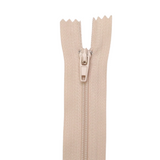 Plastic Normal Zippers: 18", Closed-End, All-Purpose, Neutral Shade
