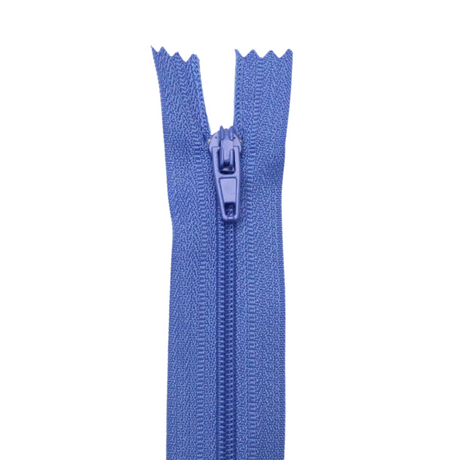 Plastic Normal Zippers: 18", Closed-End, All-Purpose, PURPLE Shade