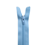 Plastic Normal Zippers: 18", Closed-End, All-Purpose, BLUE Shade