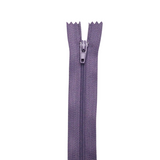 Plastic  Normal Zippers: 24", Closed-End, All-Purpose, PURPLE Shade