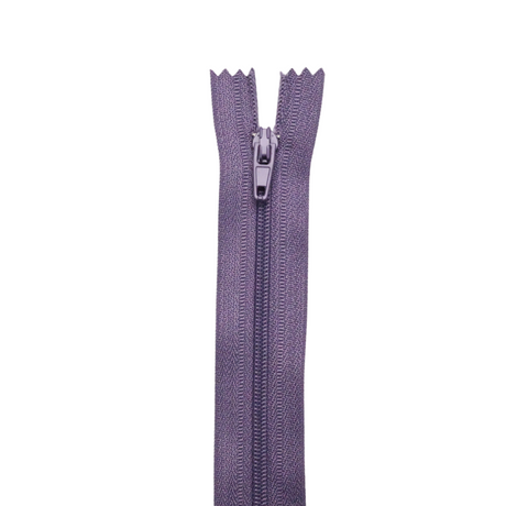 Plastic  Normal Zippers: 24", Closed-End, All-Purpose, PURPLE Shade