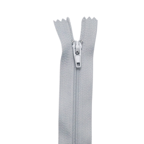 Plastic Normal Zippers: 24", Closed-End, All-Purpose, GRAY Shade