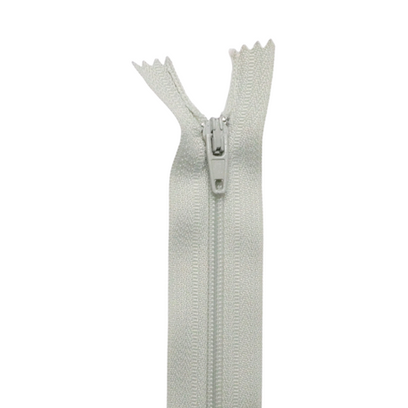 Plastic Normal Zippers: 24", Closed-End, All-Purpose, GRAY Shade
