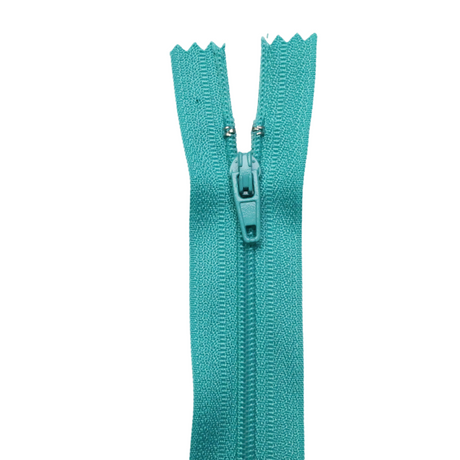 Plastic Normal Zippers: 24", Closed-End, All-Purpose, GREEN Shade