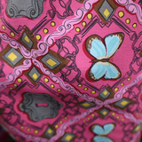 Cotton-Blend Fabric, Butterfly & Geometric Print(#CBBG01) - By the Yard