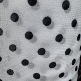 Textured Sheer Polka Dot Shiffon Fabric – Large, Medium & Small Dot Prints(7 Styles) - By the Yard