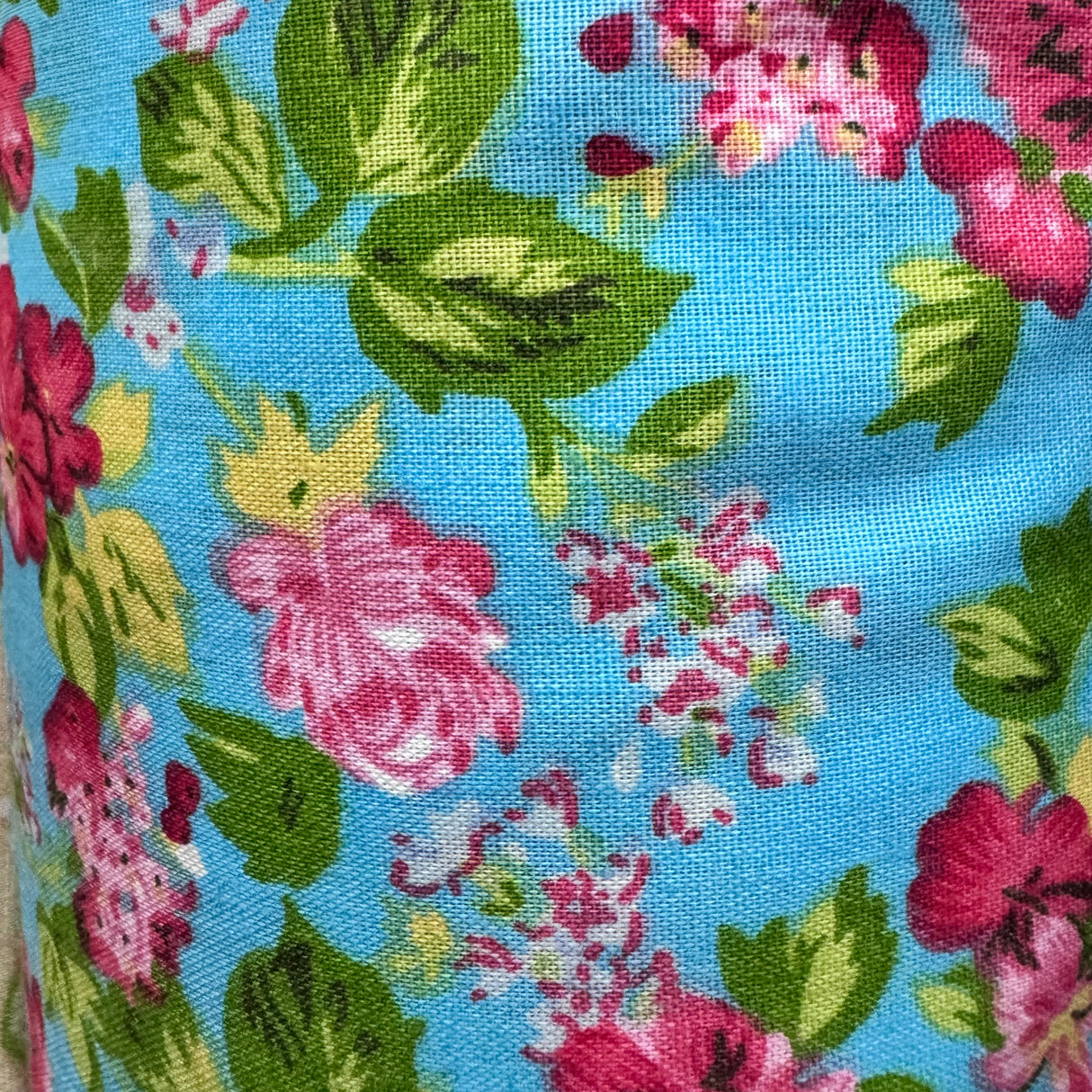 Cartoon Floral Print Poly Fabric Collection – Blue Rose, Garden Bloom & Doodle Flower Designs - By the Yard