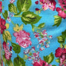 Cartoon Floral Print Poly Fabric Collection – Blue Rose, Garden Bloom & Doodle Flower Designs - By the Yard