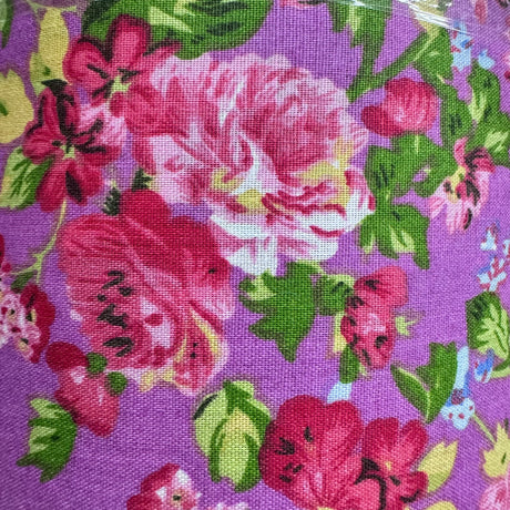 Cartoon Floral Print Poly Fabric Collection – Blue Rose, Garden Bloom & Doodle Flower Designs - By the Yard
