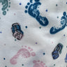 Novelty & Abstract Print Poly Fabric Collection – Camo, Chevron, Tribal, Baby Footprint & Geometric Designs - By the Yard