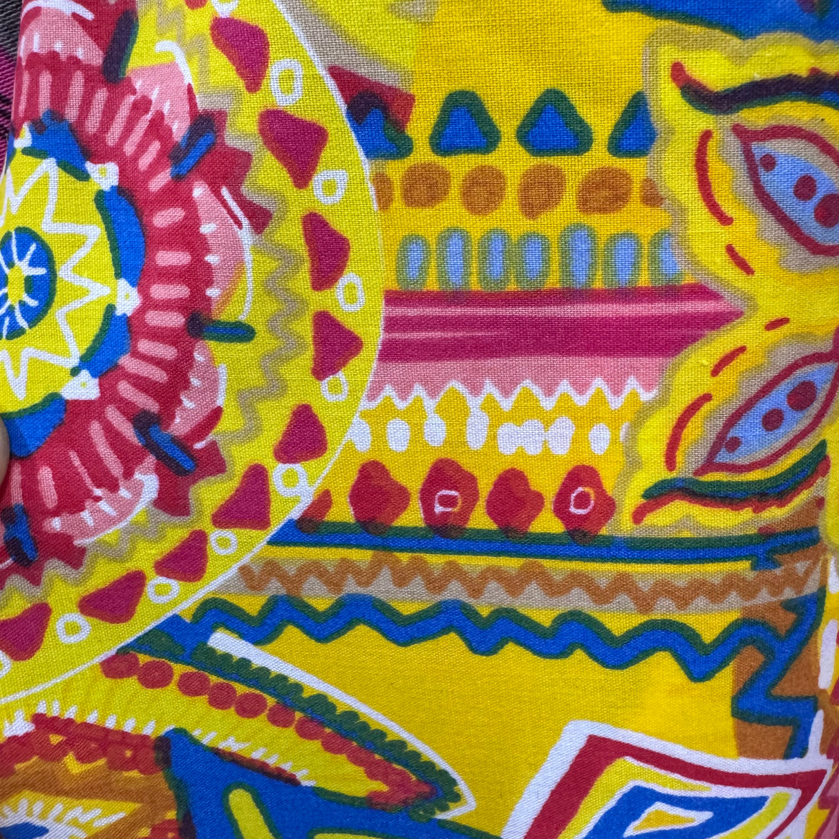 Novelty & Abstract Print Poly Fabric Collection – Camo, Chevron, Tribal, Baby Footprint & Geometric Designs - By the Yard