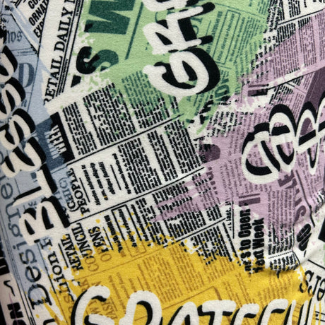 Double Brushed Jersey Knit Fabric(6 Styles with Graffiti Fashion) - By the Yard