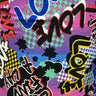 Double Brushed Jersey Knit Fabric(6 Styles with Graffiti Fashion) - By the Yard