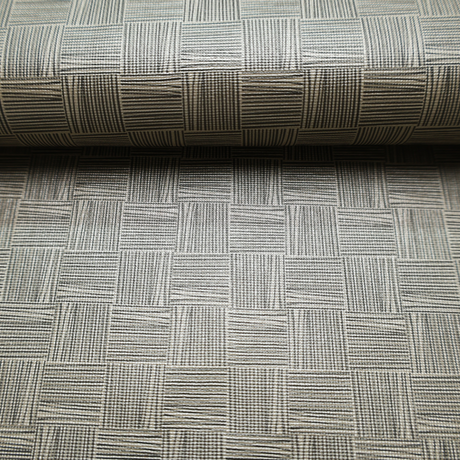 Vinyl Faux Leather Upholstery Fabric –  Modern Block, 7 Colors - By the Yard