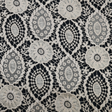 Embroidered Lace Fabric –  Light Gold(#ELA04)/By the Yard