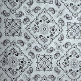Cotton-Blend Fabric, Paisley-Bandana Motif Pattern(7 Colors) - By the Yard