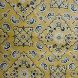 Cotton-Blend Fabric, Paisley-Bandana Motif Pattern(7 Colors) - By the Yard