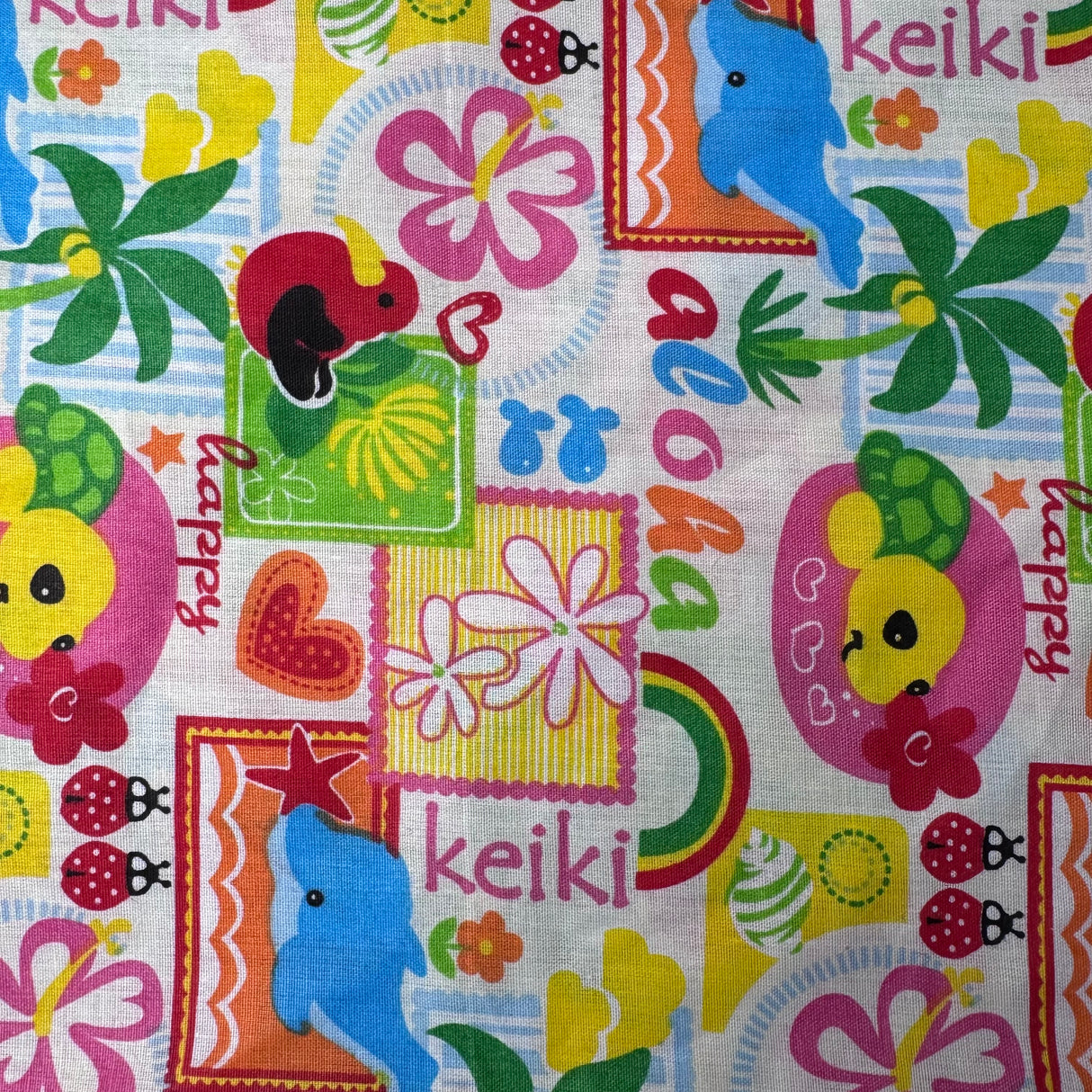 Cotton-Blend Fabric, Hawaiian Tropical Style(4 Styles) - By the Yard