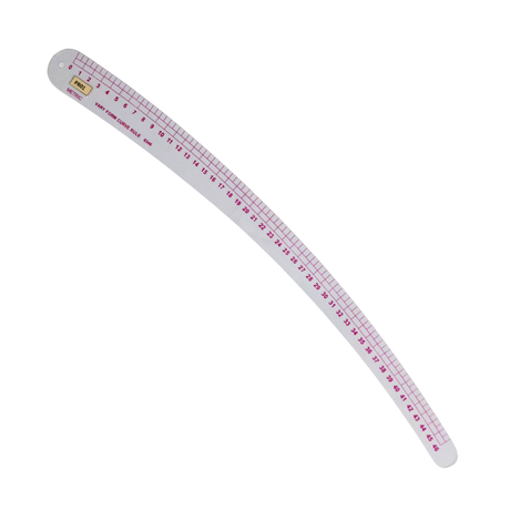 Plastic Rulers: 14 Curved Rulers, 1 Tringle Scale Ruler, 1 Pattern Ruler