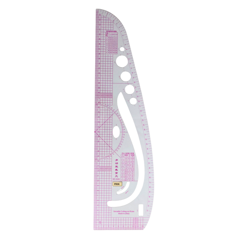 Plastic Rulers: 14 Curved Rulers, 1 Tringle Scale Ruler, 1 Pattern Ruler