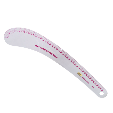 Plastic Rulers: 14 Curved Rulers, 1 Tringle Scale Ruler, 1 Pattern Ruler