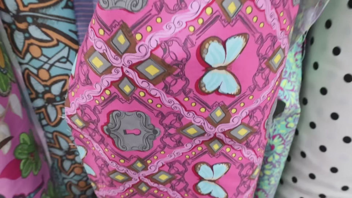 Butterfly & Geometric Print(#CPB01) By Yard