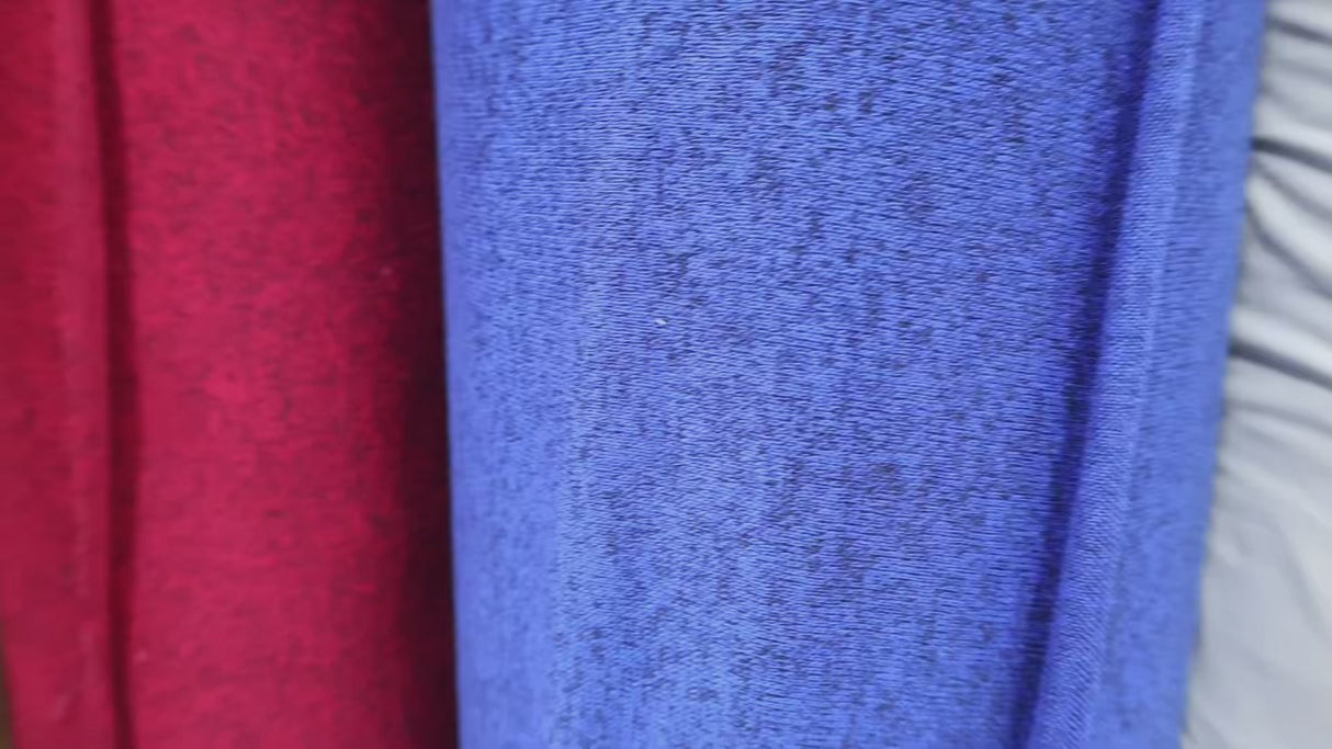 Royal Blue & Red Heather Lightweight Sweater Knit (2 Colors) - By the Yard