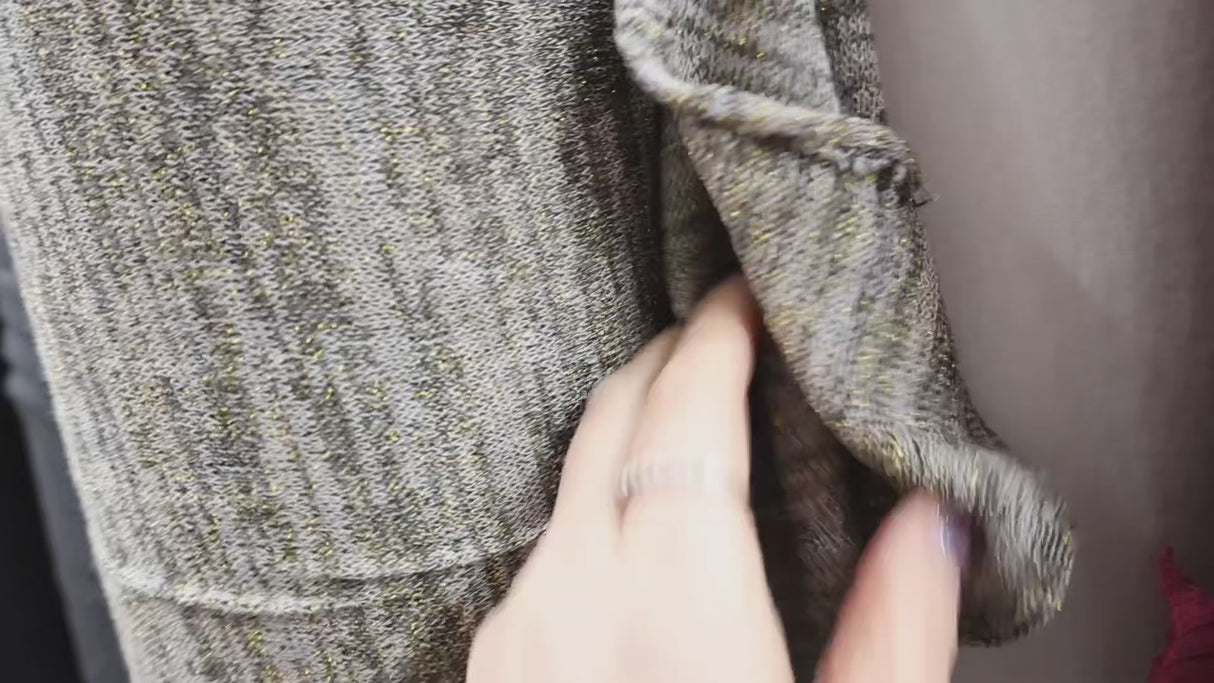 Lurex Sweater Knit Fabric - By the Yard