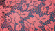 Embroidered Lace Fabric –Red(#ELA06)/By Yard