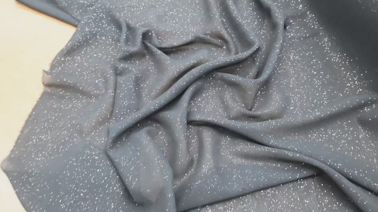 Glitter Chiffon Fabric - By the Yard