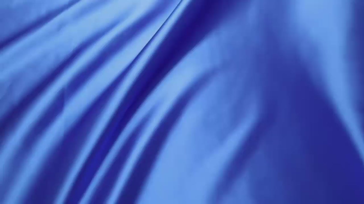 Stretch Satin Fabric(#SS02) - Blue / by Yard