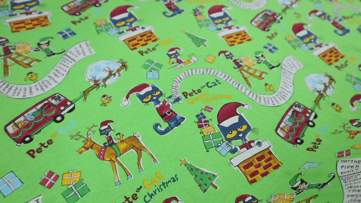 Christmas Cotton Jersey Fabric(3 Type) By Yard